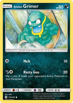 Alolan Grimer 130 SM Cosmic Eclipse - Common