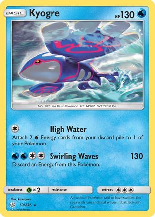 Kyogre 053 SM Cosmic Eclipse - Rare