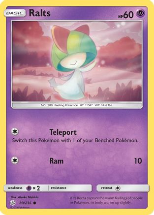 Ralts 080 SM Cosmic Eclipse - Common