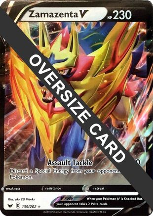 Zamazenta V - 139/202/202 - Holofoil Jumbo Cards - Promo