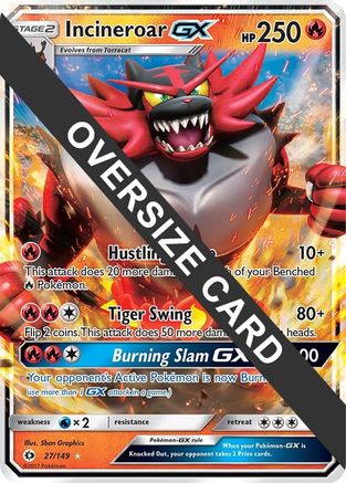 Incineroar GX - 27/149/149 - Holofoil Jumbo Cards - Promo