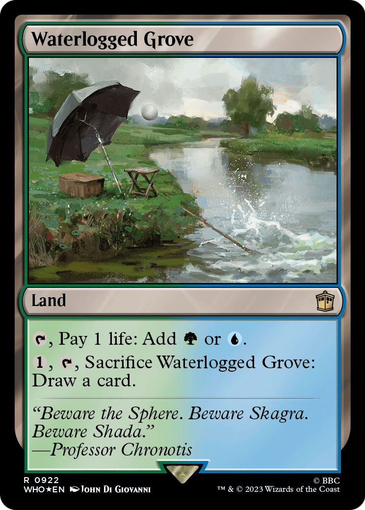 Waterlogged Grove (Surge Foil) (WHO-922) - Doctor Who Foil