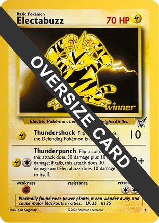 Electabuzz - 1 (Best of Game 1 Promo) Jumbo Cards - Promo