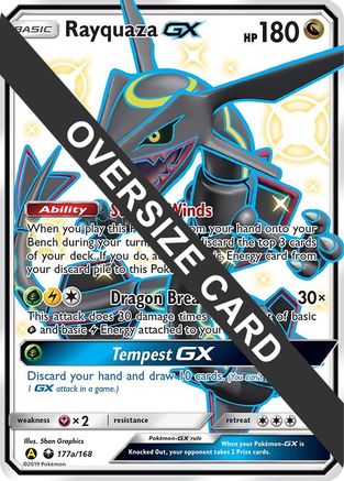 Rayquaza GX - 177a/168/168 - Holofoil Jumbo Cards - Promo