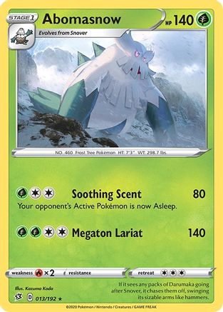 Abomasnow 013/192 SWSH02 Rebel Clash - Rare