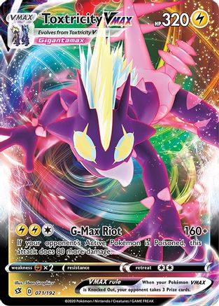 Toxtricity VMAX 071 - Holofoil SWSH02 Rebel Clash - Ultra Rare
