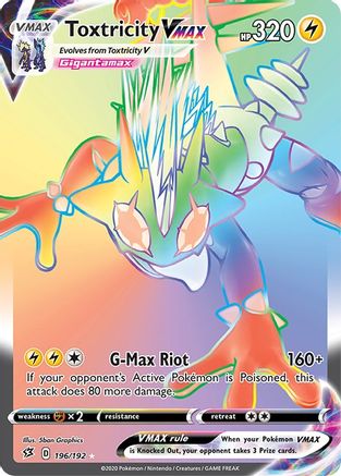 Toxtricity VMAX (Secret) - Holofoil SWSH02 Rebel Clash - Secret Rare