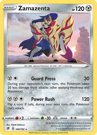 Zamazenta 140 SWSH02 Rebel Clash - Rare