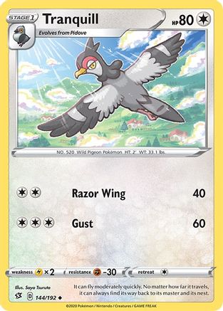 Tranquill/192 SWSH02 Rebel Clash - Uncommon