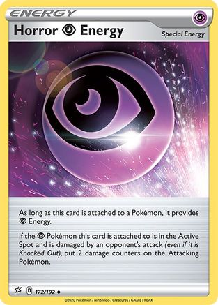 Horror P Energy 172 - Reverse Holofoil SWSH02 Rebel Clash - Uncommon