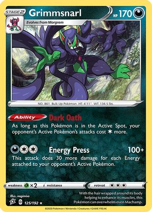 Grimmsnarl - 125/192/192 Deck Exclusives - Rare