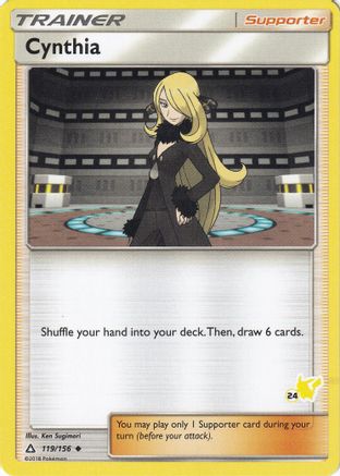 Cynthia - 119/156 (#24 Pikachu Stamped)/156 Battle Academy - Promo