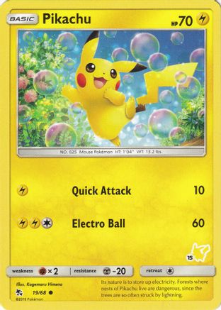 Pikachu (#15 Pikachu Stamped) 019/068 Battle Academy - Promo