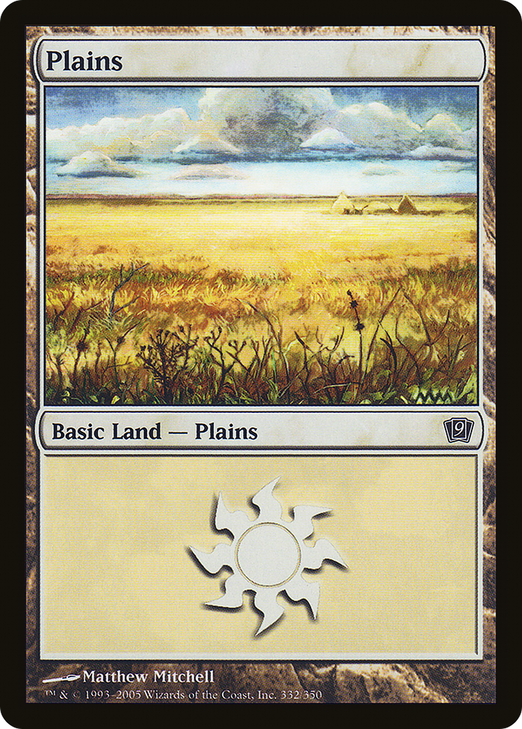 Plains (332) (9ED-332) - 9th Edition Foil