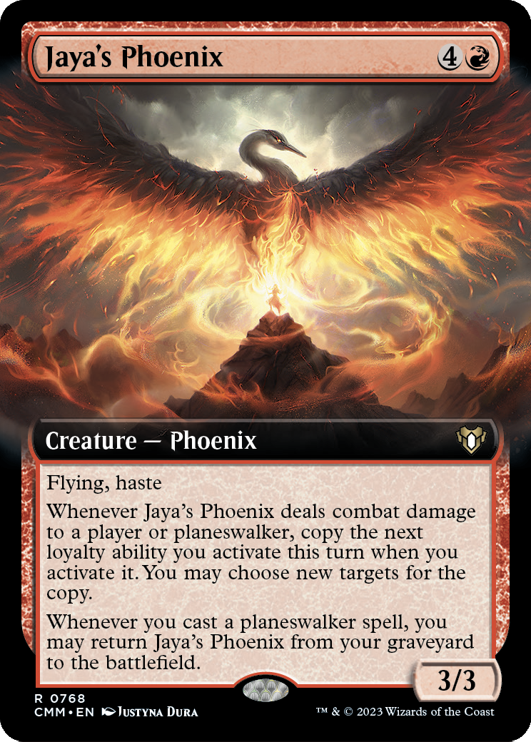 Jaya's Phoenix (Extended Art) (CMM-768) - Commander Masters: (Extended Art) Foil