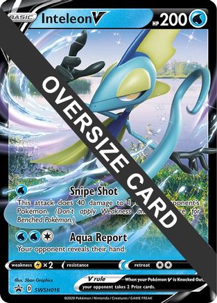 Inteleon V - SWSH016 - Holofoil Jumbo Cards - Promo