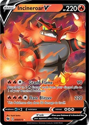 Incineroar V 008 - Holofoil Champions Path - Ultra Rare