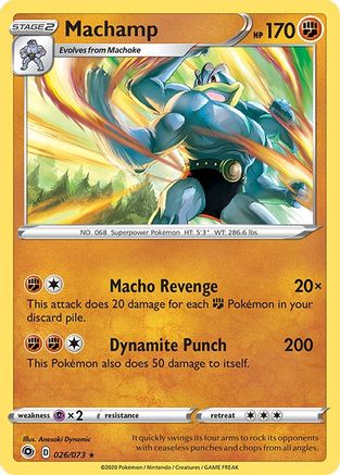 Machamp 026 - Reverse Holofoil Champions Path - Holo Rare
