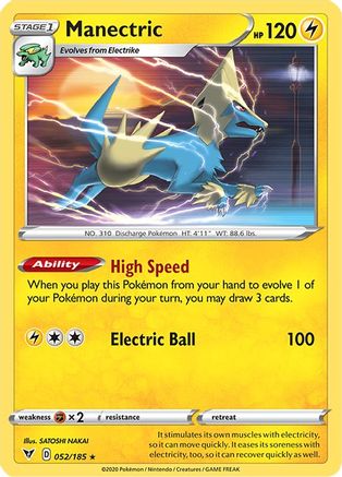 Manectric 052 SWSH04 Vivid Voltage - Rare