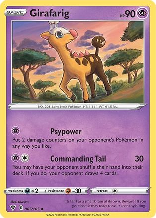 Girafarig 065 SWSH04 Vivid Voltage - Uncommon