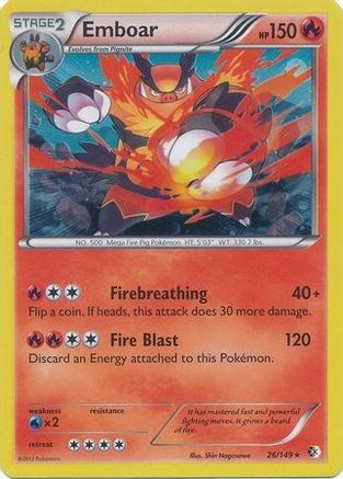 Emboar - 26/149 (Cosmos Holo)/149 - Holofoil Blister Exclusives - Promo