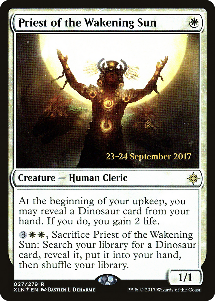 Priest of the Wakening Sun (PRE-27S) - Ixalan Promos Foil