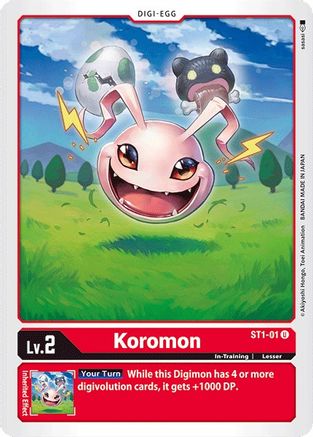 Koromon (ST1-01) - Starter Deck 01: Gaia Red