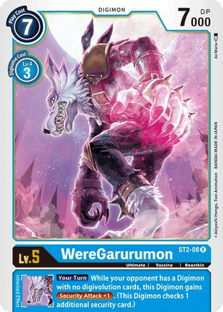 WereGarurumon (ST2-08) - Starter Deck 02: Cocytus Blue