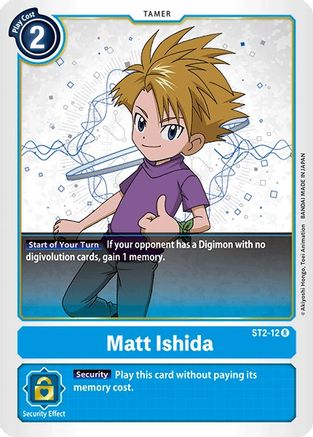 Matt Ishida (ST2-12) - Starter Deck 02: Cocytus Blue