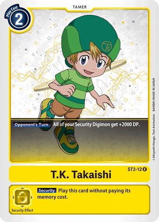 T.K. Takaishi (ST3-12) - Starter Deck 03: Heaven's Yellow
