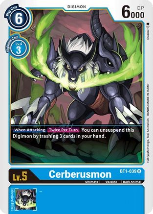Cerberusmon (BT1-039) - Release Special Booster 1.0