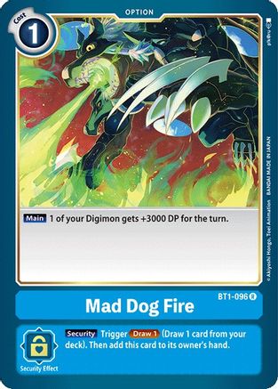 Mad Dog Fire (BT1-096) - Release Special Booster 1.0