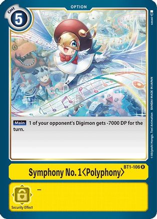 Symphony No. 1 (Polyphony) (BT1-106) - Release Special Booster 1.0
