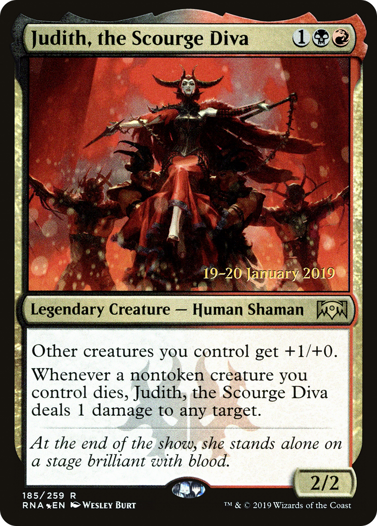 Judith, the Scourge Diva (PRE-185S) - Ravnica Allegiance Promos Foil