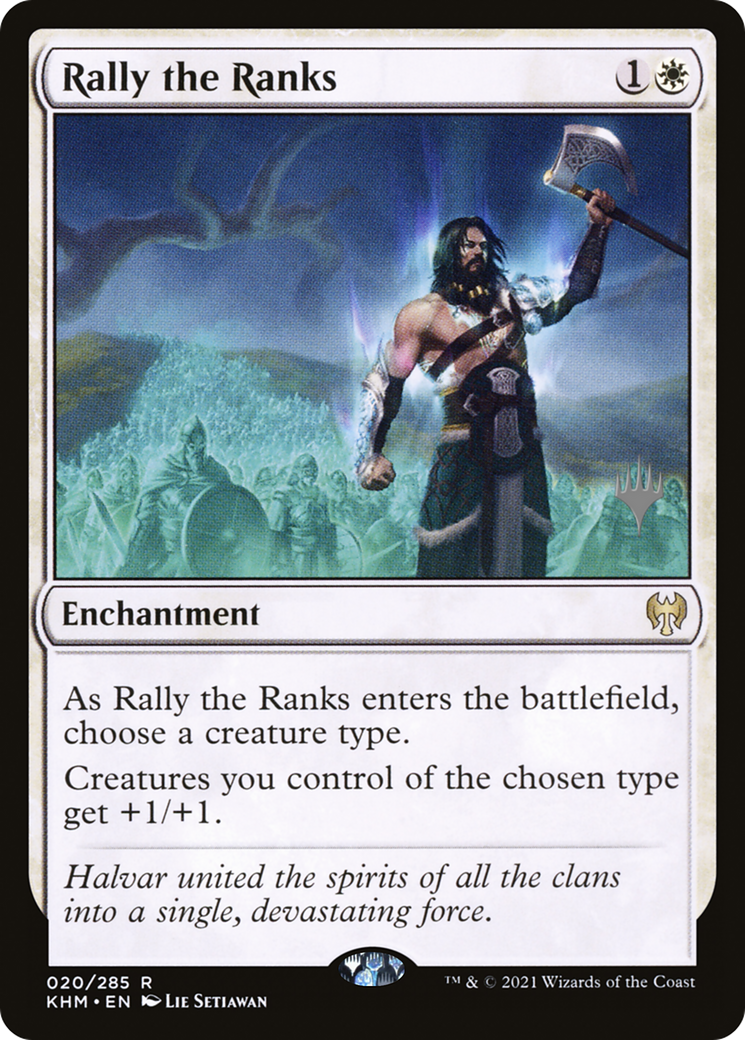 Rally the Ranks (PPKHM-020) - Kaldheim Promos Foil
