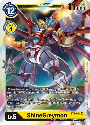 ShineGreymon (BT2-041) - Release Special Booster 1.5 Foil