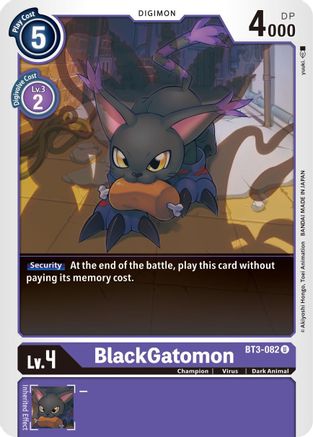 BlackGatomon (BT3-082) - Release Special Booster 1.5