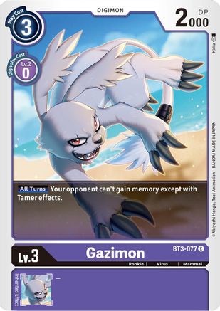 Gazimon (BT3-077) - Release Special Booster 1.5
