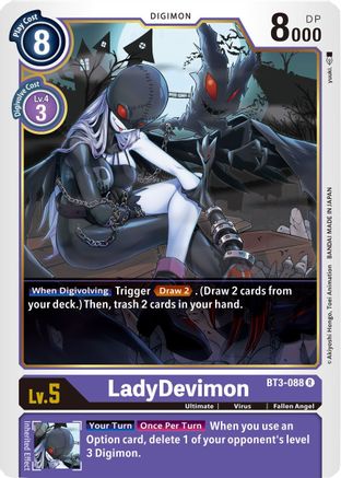 LadyDevimon (BT3-088) - Release Special Booster 1.5