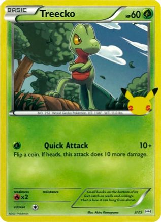 Treecko 003/25 McDonalds 25th Anniversary Promos - Promo