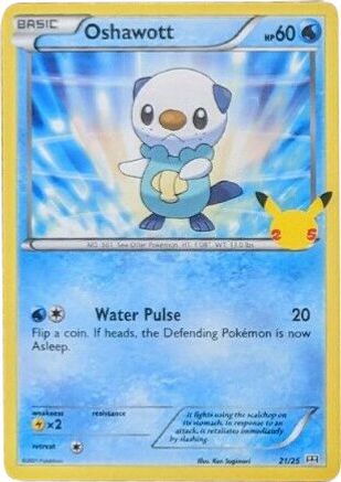 Oshawott 021/25 - Holofoil McDonalds 25th Anniversary Promos - Promo