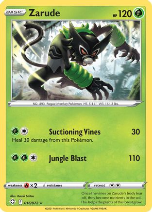 Zarude 016 Shining Fates - Rare