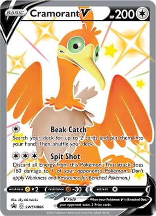 Cramorant V SWSH086 - Holofoil SWSH Sword & Shield Promo Cards - Promo