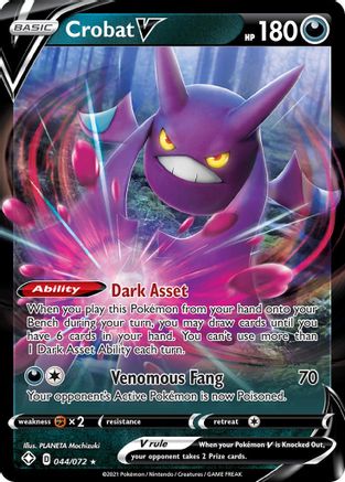 Crobat V 044 - Holofoil Shining Fates - Ultra Rare