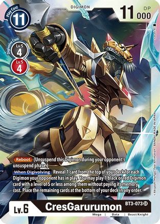 CresGarurumon (BT3-073) - Release Special Booster 1.5 Foil