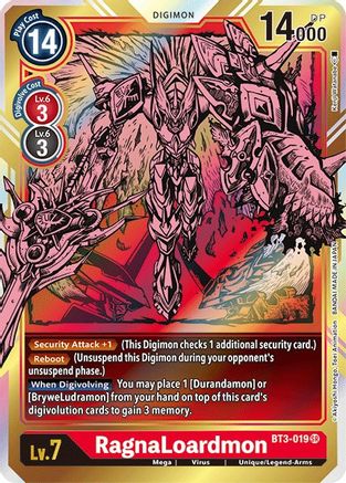 RagnaLoardmon (Alternate Art) (BT3-019) - Release Special Booster 1.5 Foil