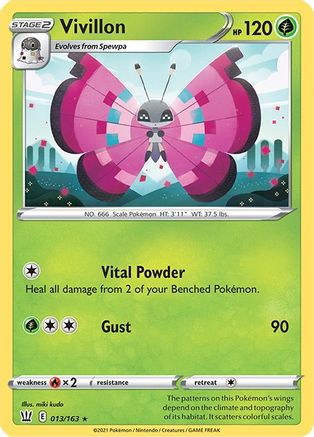 Vivillon 013 SWSH05 Battle Styles - Rare