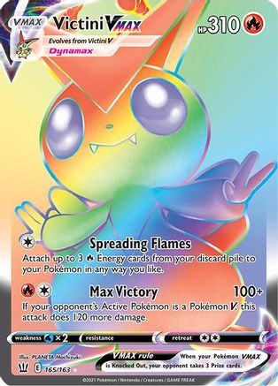 Victini VMAX (Secret) 165 - Holofoil SWSH05 Battle Styles - Secret Rare