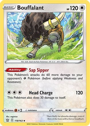 Bouffalant 118 SWSH05 Battle Styles - Uncommon