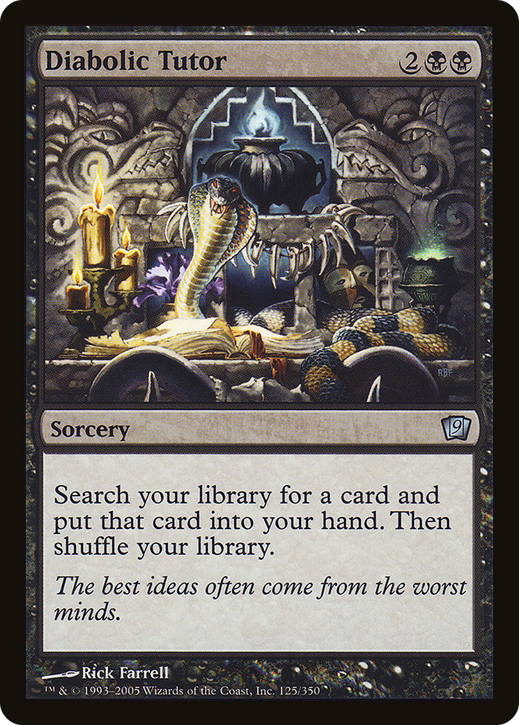 Diabolic Tutor (9ED-125) - 9th Edition